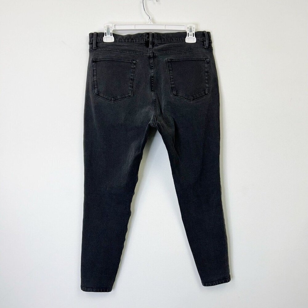 Frame Le High Skinny Jeans Womens Size 33 Short Crop Black Gray - Picture 2 of 9